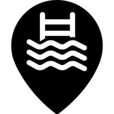 Swimming pool location marker