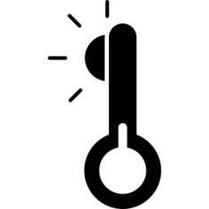 Thermometer and sun
