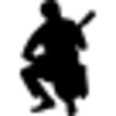 Flamenco guitar player silhouette