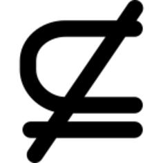 Not a subset or equal symbol