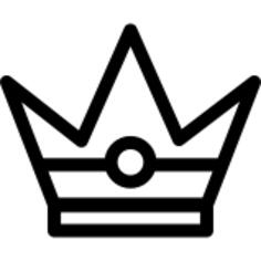 Royal outlined crown