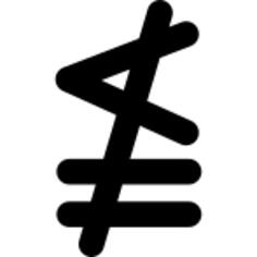 Neither less or exactly equal mathematical symbol
