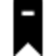 Ribbon with subtraction symbol