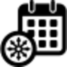 Snowflake on calendar