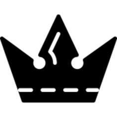 Royal black crown antique shape