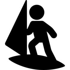 Man Windsurfing