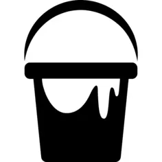 Paint Bucket with Stains