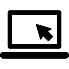 Laptop with Arrow