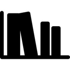 Bookshelf with Fout Books