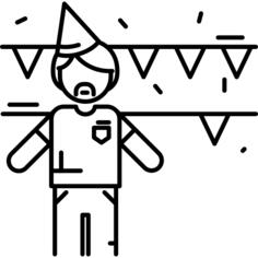 Man Celebrating