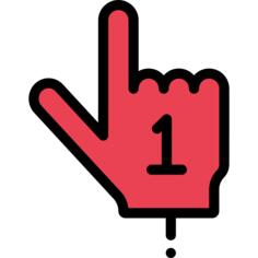 Foam hand