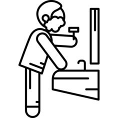 Man Shaving