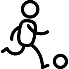 Soccer Player with Ball