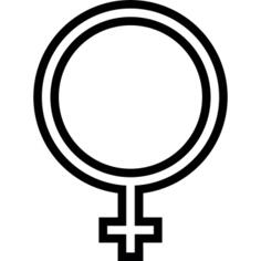 Female gender sign