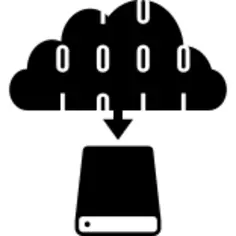 Cloud data to storage drive transfer