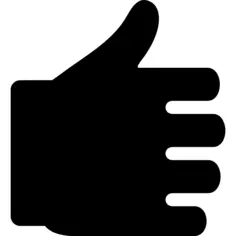 一个男人的手剪影