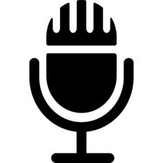 Old Microphone with Stand