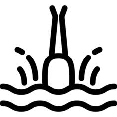 潜水员在水中