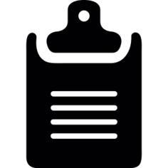 Black clipboard