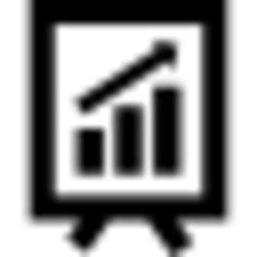 Graphic of business stats on presentation board