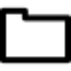 Rectangular folder outline