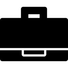 Suitcase black shape
