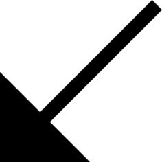 Diagonal arrow