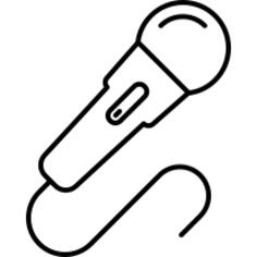 Microphone with Wire