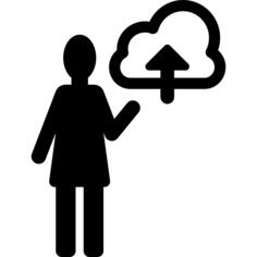 User uploading to the cloud