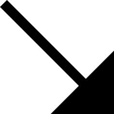Diagonal arrow
