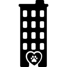 Pets hotel big building