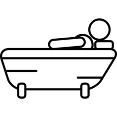 Man Bathing
