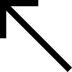 Diagonal arrow