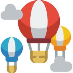Hot air balloons