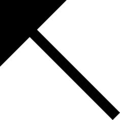 Diagonal arrow