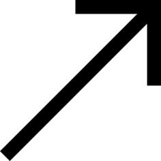 Diagonal arrow