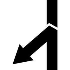 道路分叉箭头