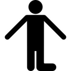 Kneeling silhouette