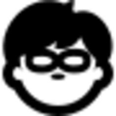 Boy face with glasses