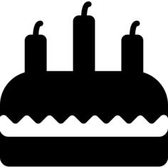 Cake with Three Candles