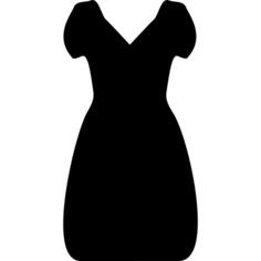 Long Drees with Short Sleeves
