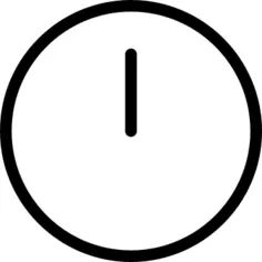 圆形时钟与时钟手上