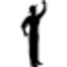 Flamenco male dancer silhouette