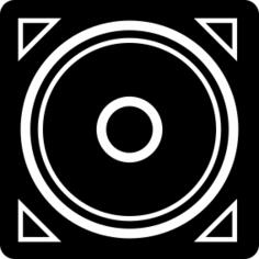 音乐低音扬声器方框