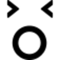 Yawning emoticon square face