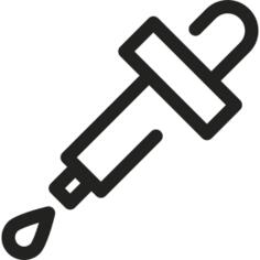 Eyedropper with drop