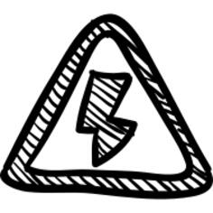 Triangular signal of electrical bolt