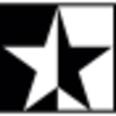 black white star