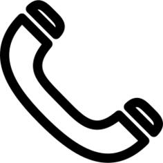 Telephone auricular outline