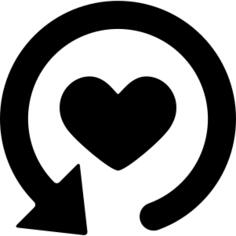 Heart with refresh arrow